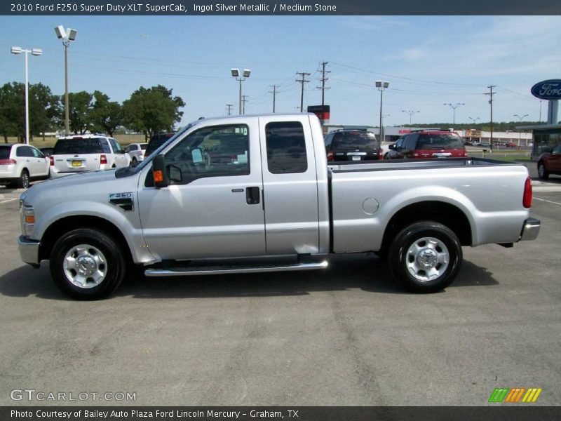 Ingot Silver Metallic / Medium Stone 2010 Ford F250 Super Duty XLT SuperCab