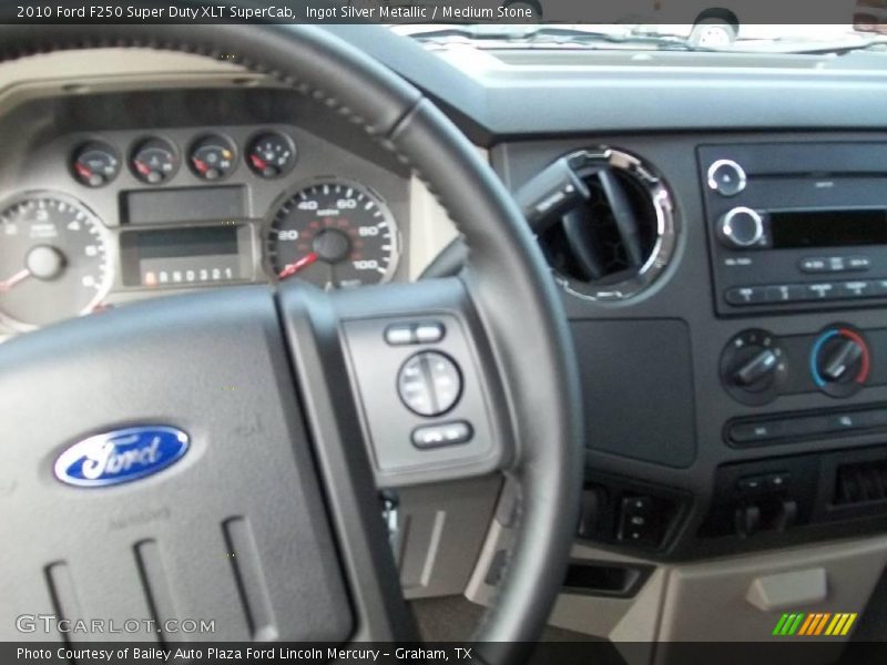 Ingot Silver Metallic / Medium Stone 2010 Ford F250 Super Duty XLT SuperCab