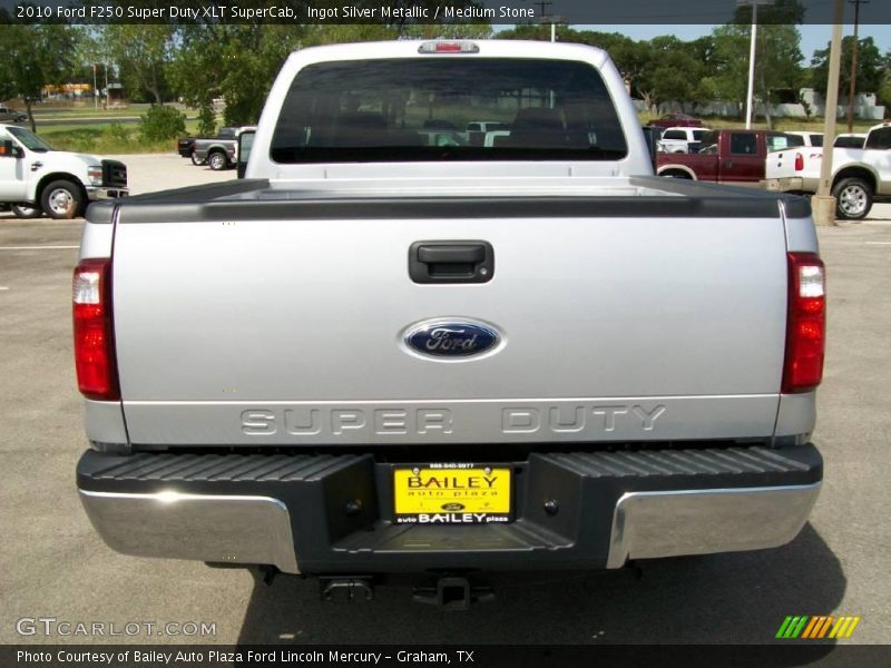 Ingot Silver Metallic / Medium Stone 2010 Ford F250 Super Duty XLT SuperCab