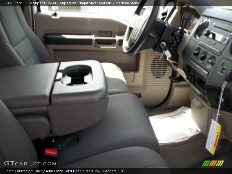 Ingot Silver Metallic / Medium Stone 2010 Ford F250 Super Duty XLT SuperCab