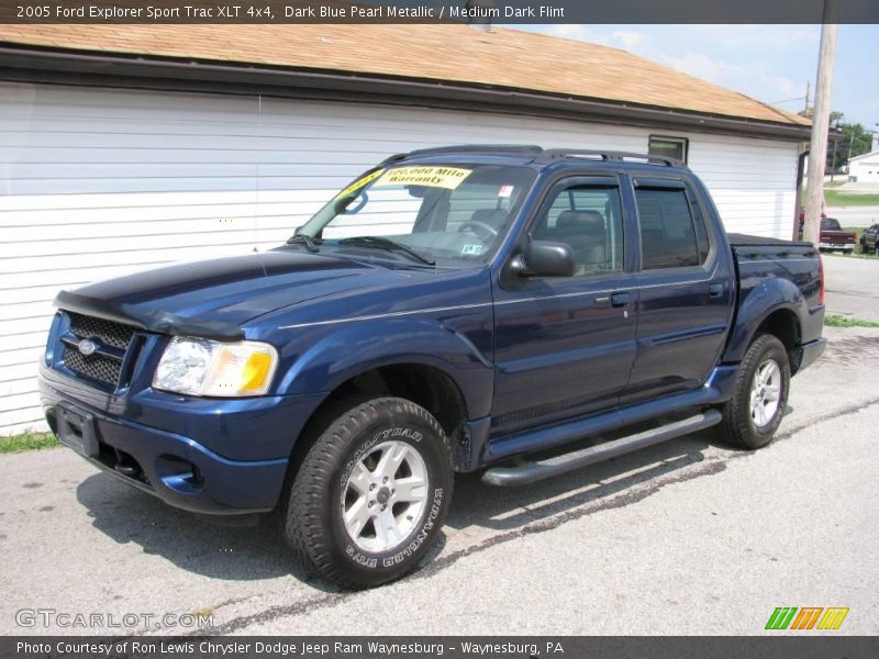 Dark Blue Pearl Metallic / Medium Dark Flint 2005 Ford Explorer Sport Trac XLT 4x4