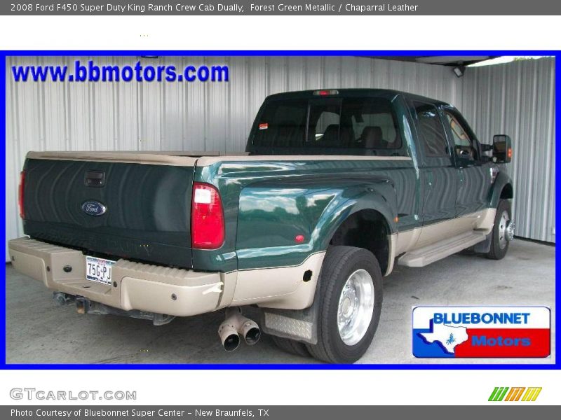 Forest Green Metallic / Chaparral Leather 2008 Ford F450 Super Duty King Ranch Crew Cab Dually