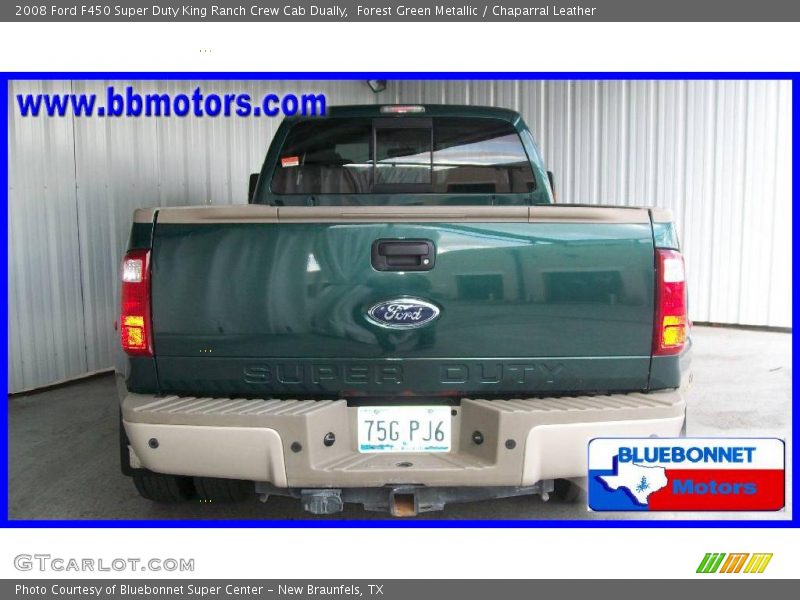Forest Green Metallic / Chaparral Leather 2008 Ford F450 Super Duty King Ranch Crew Cab Dually