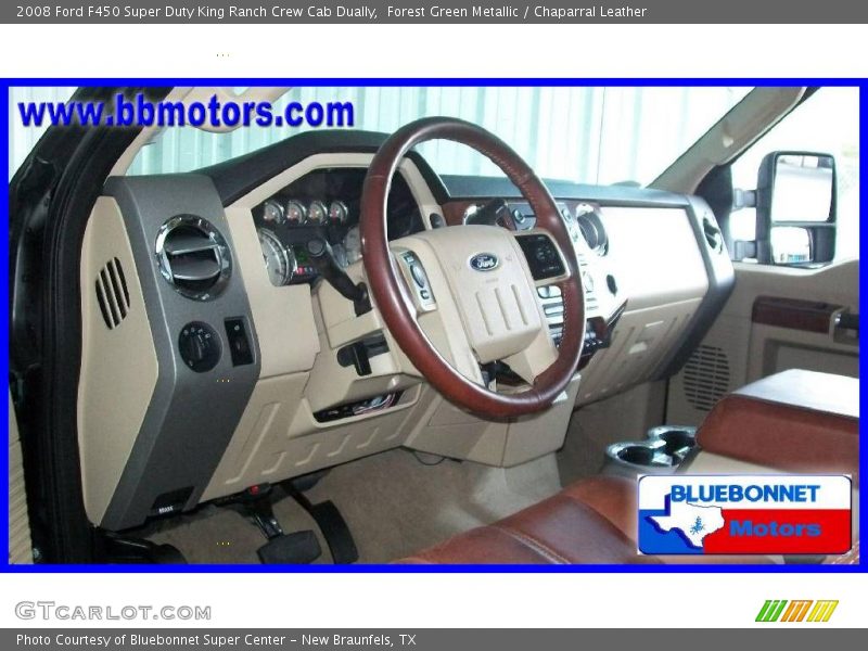 Forest Green Metallic / Chaparral Leather 2008 Ford F450 Super Duty King Ranch Crew Cab Dually