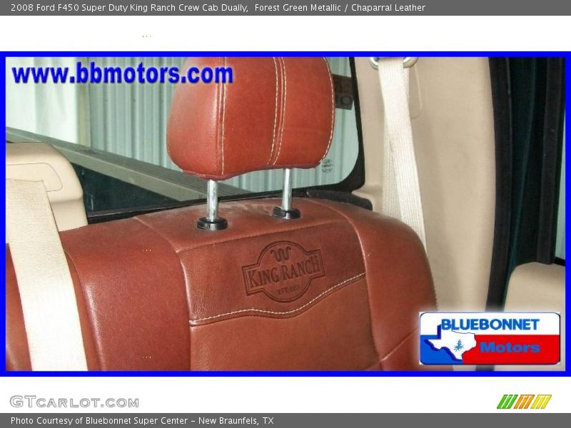 Forest Green Metallic / Chaparral Leather 2008 Ford F450 Super Duty King Ranch Crew Cab Dually