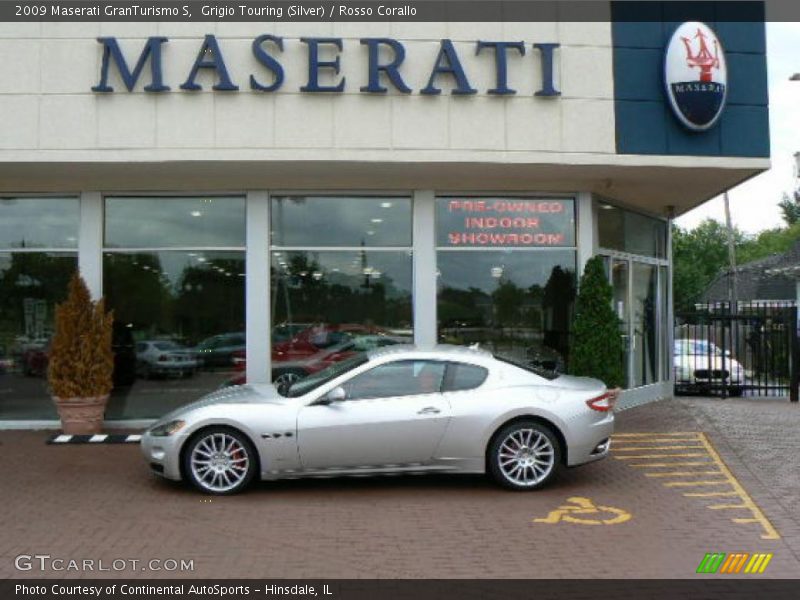 Grigio Touring (Silver) / Rosso Corallo 2009 Maserati GranTurismo S