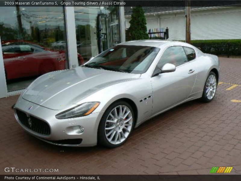Grigio Touring (Silver) / Rosso Corallo 2009 Maserati GranTurismo S