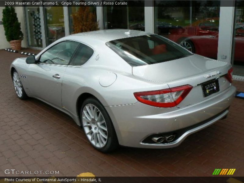Grigio Touring (Silver) / Rosso Corallo 2009 Maserati GranTurismo S