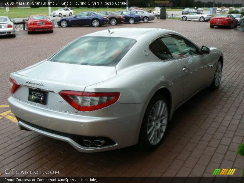 Grigio Touring (Silver) / Rosso Corallo 2009 Maserati GranTurismo S