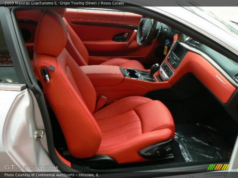 Grigio Touring (Silver) / Rosso Corallo 2009 Maserati GranTurismo S