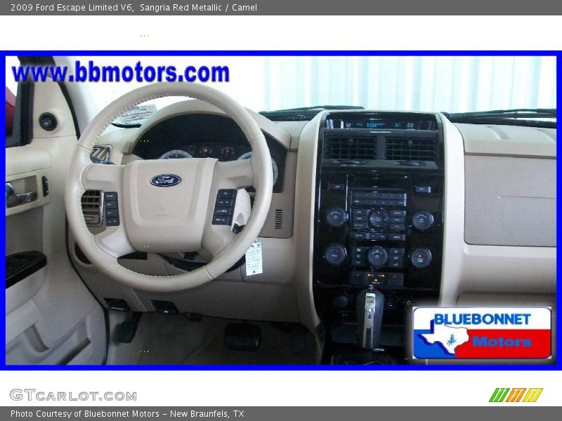 Sangria Red Metallic / Camel 2009 Ford Escape Limited V6