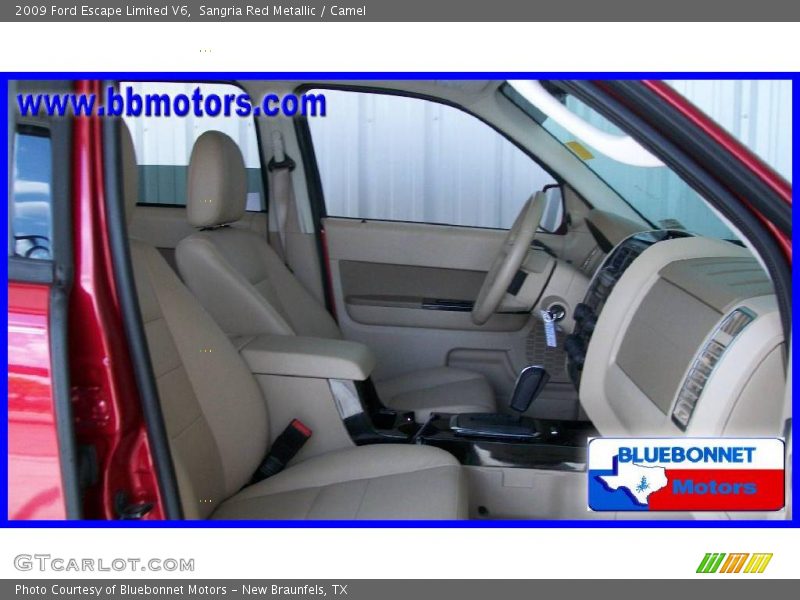Sangria Red Metallic / Camel 2009 Ford Escape Limited V6