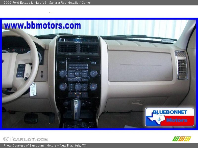 Sangria Red Metallic / Camel 2009 Ford Escape Limited V6