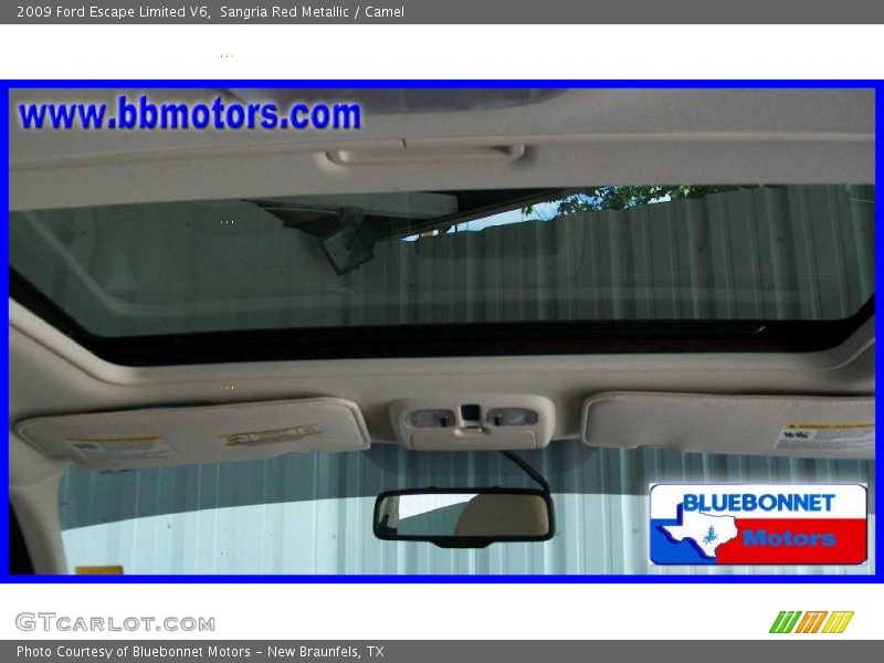 Sangria Red Metallic / Camel 2009 Ford Escape Limited V6