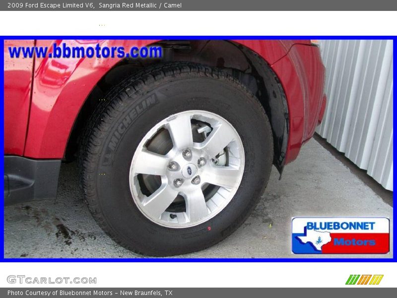 Sangria Red Metallic / Camel 2009 Ford Escape Limited V6