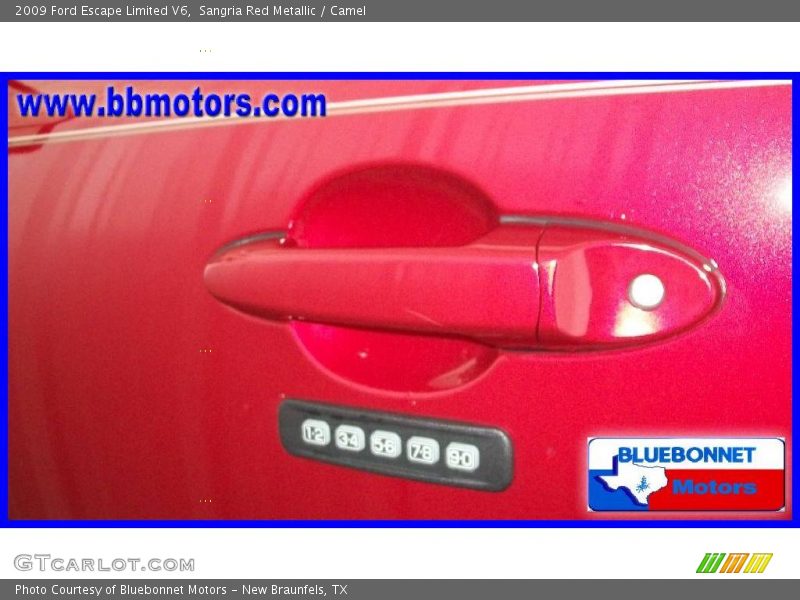 Sangria Red Metallic / Camel 2009 Ford Escape Limited V6