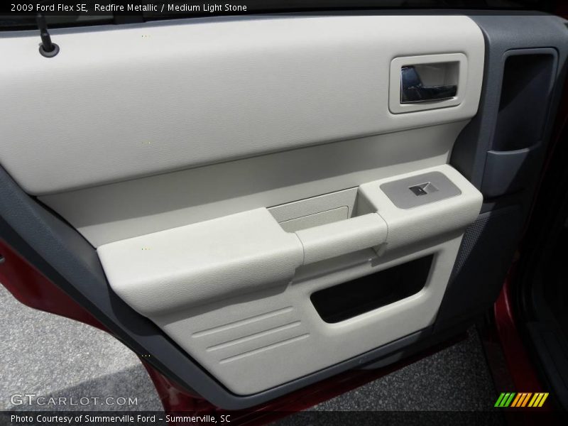 Redfire Metallic / Medium Light Stone 2009 Ford Flex SE
