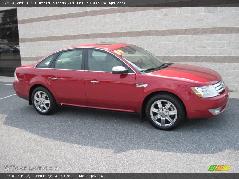 Sangria Red Metallic / Medium Light Stone 2009 Ford Taurus Limited