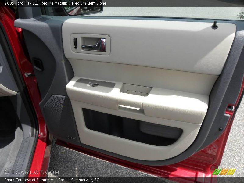 Redfire Metallic / Medium Light Stone 2009 Ford Flex SE