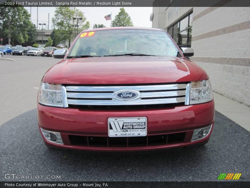 Sangria Red Metallic / Medium Light Stone 2009 Ford Taurus Limited