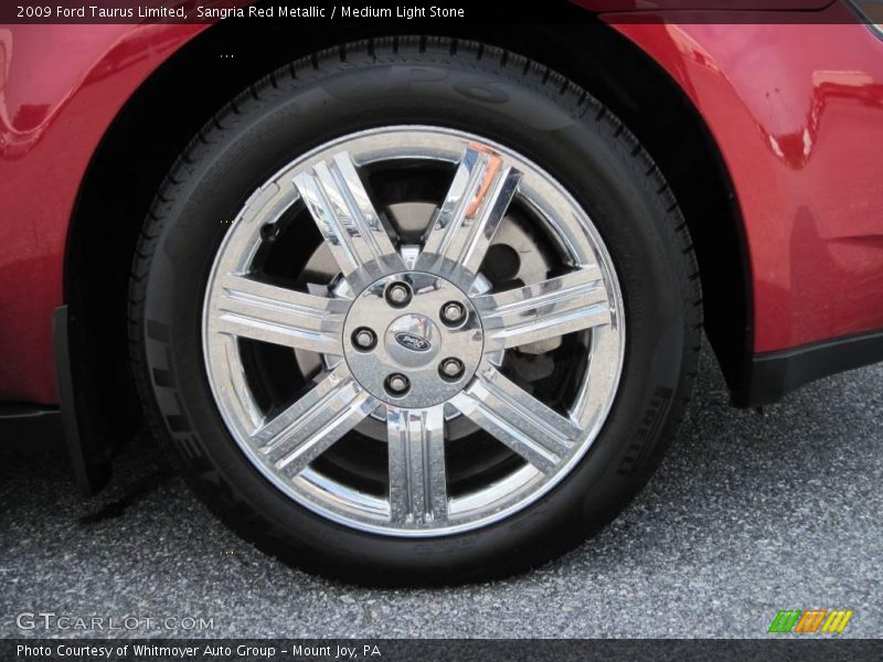 Sangria Red Metallic / Medium Light Stone 2009 Ford Taurus Limited
