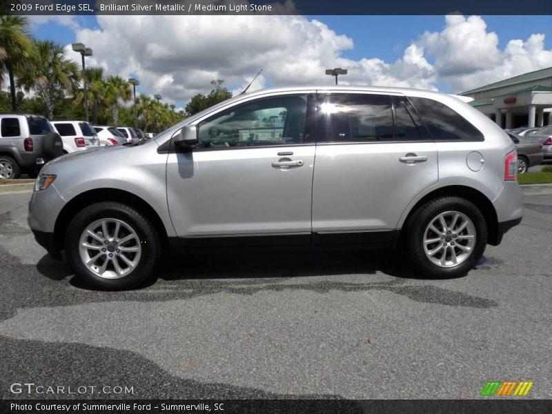 Brilliant Silver Metallic / Medium Light Stone 2009 Ford Edge SEL