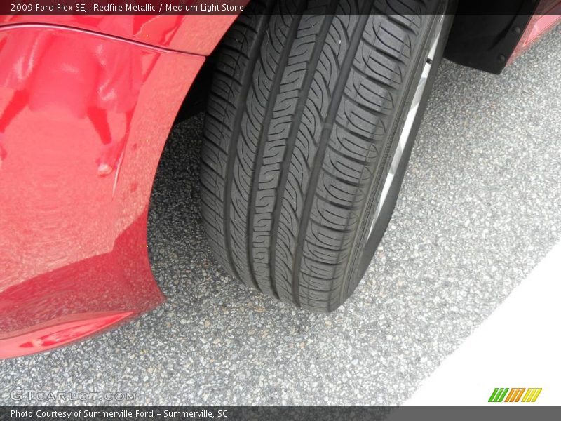 Redfire Metallic / Medium Light Stone 2009 Ford Flex SE