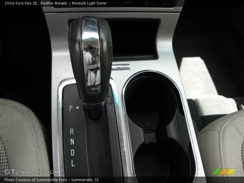 Redfire Metallic / Medium Light Stone 2009 Ford Flex SE