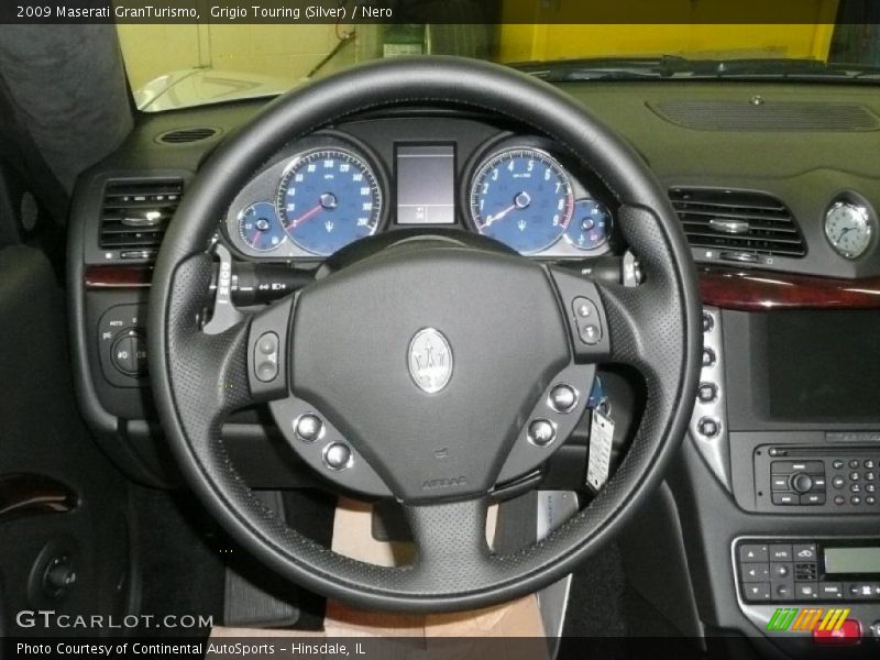 Grigio Touring (Silver) / Nero 2009 Maserati GranTurismo