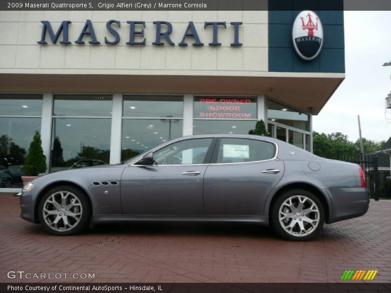 Grigio Alfieri (Grey) / Marrone Corniola 2009 Maserati Quattroporte S
