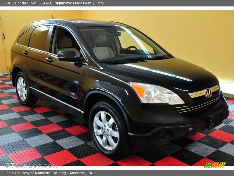 Nighthawk Black Pearl / Ivory 2008 Honda CR-V EX 4WD