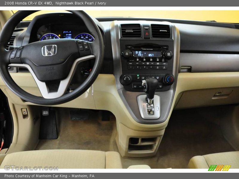 Nighthawk Black Pearl / Ivory 2008 Honda CR-V EX 4WD