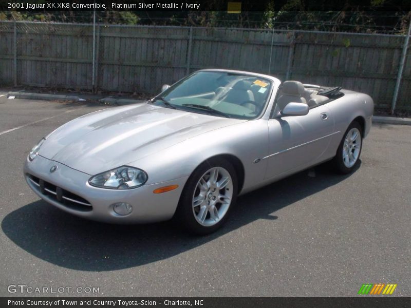 Platinum Silver Metallic / Ivory 2001 Jaguar XK XK8 Convertible