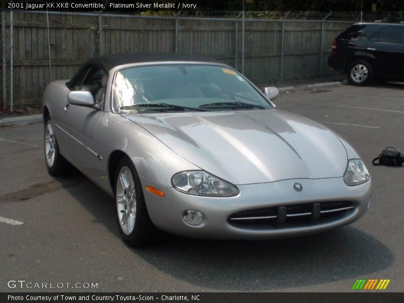 Platinum Silver Metallic / Ivory 2001 Jaguar XK XK8 Convertible
