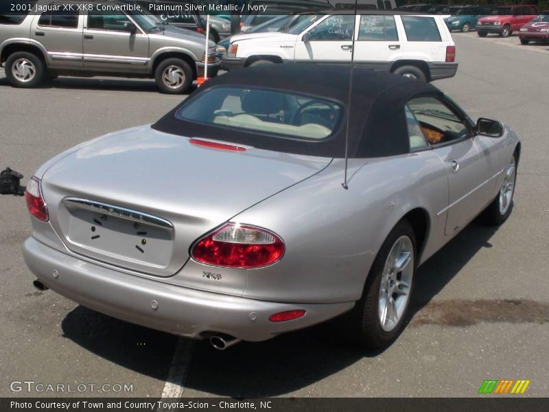 Platinum Silver Metallic / Ivory 2001 Jaguar XK XK8 Convertible