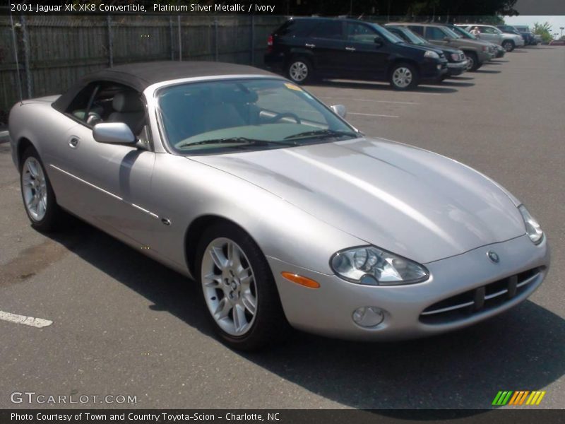 Platinum Silver Metallic / Ivory 2001 Jaguar XK XK8 Convertible