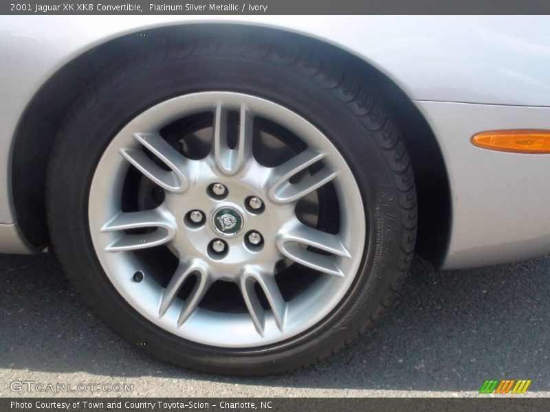 Platinum Silver Metallic / Ivory 2001 Jaguar XK XK8 Convertible