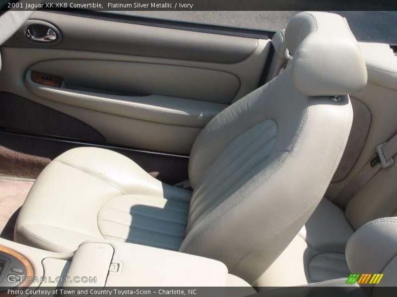 Platinum Silver Metallic / Ivory 2001 Jaguar XK XK8 Convertible