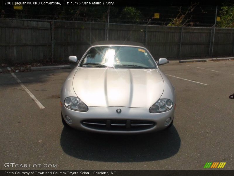 Platinum Silver Metallic / Ivory 2001 Jaguar XK XK8 Convertible