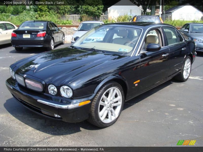 Ebony Black / Sand 2004 Jaguar XJ XJR