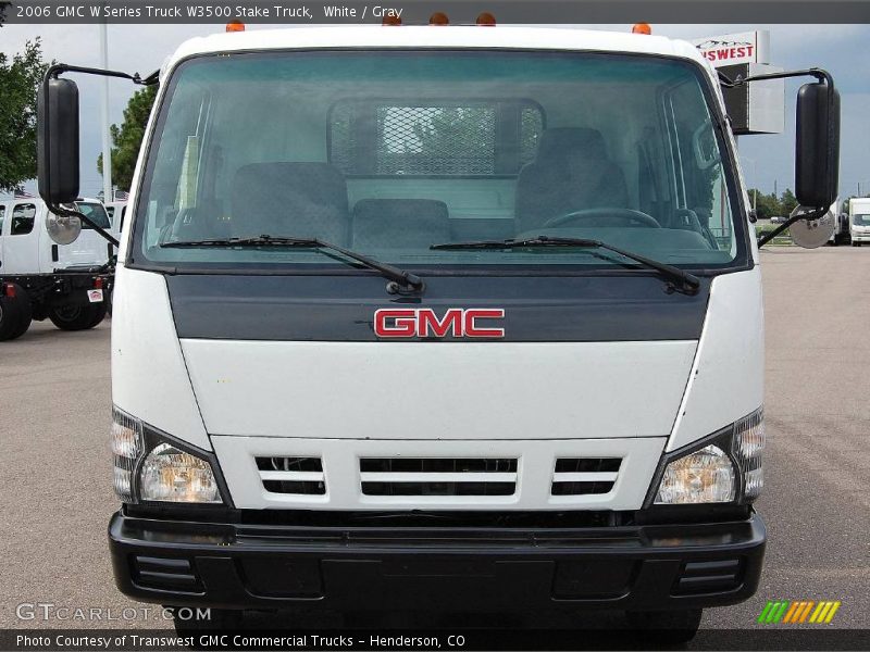 White / Gray 2006 GMC W Series Truck W3500 Stake Truck