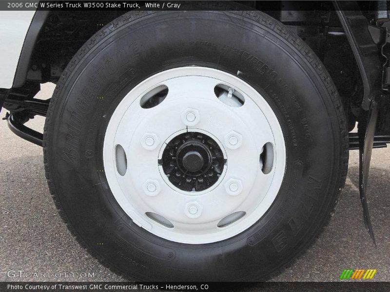 White / Gray 2006 GMC W Series Truck W3500 Stake Truck