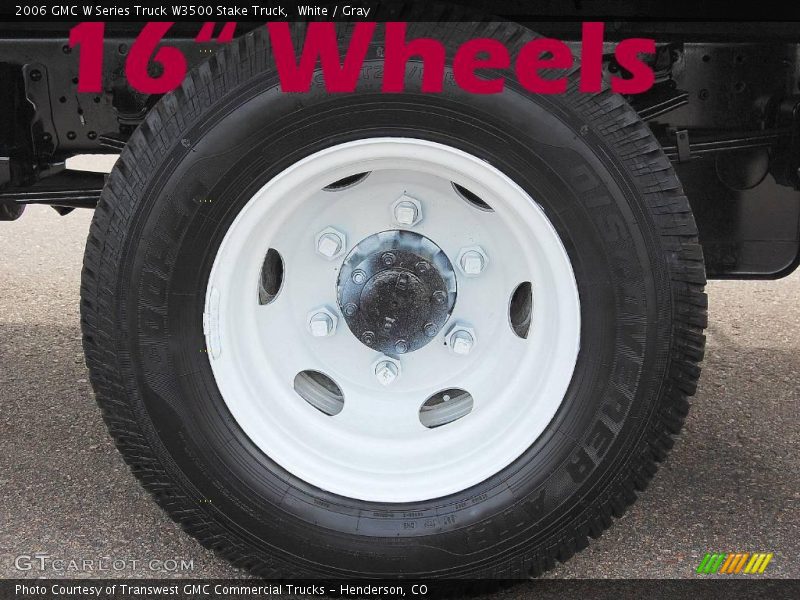 White / Gray 2006 GMC W Series Truck W3500 Stake Truck