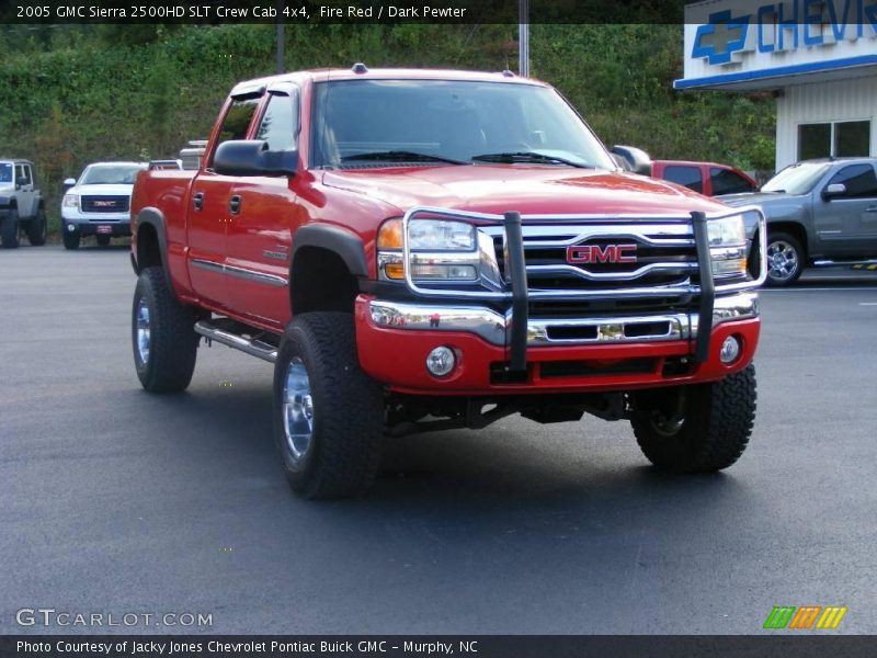 Fire Red / Dark Pewter 2005 GMC Sierra 2500HD SLT Crew Cab 4x4