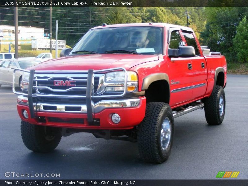 Fire Red / Dark Pewter 2005 GMC Sierra 2500HD SLT Crew Cab 4x4