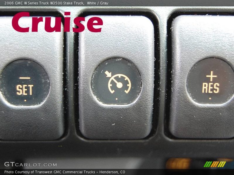 White / Gray 2006 GMC W Series Truck W3500 Stake Truck