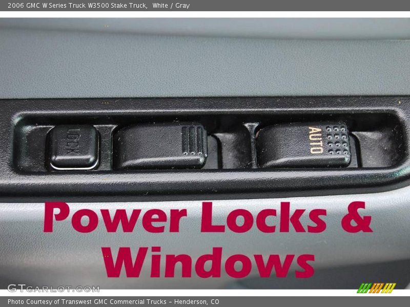 White / Gray 2006 GMC W Series Truck W3500 Stake Truck