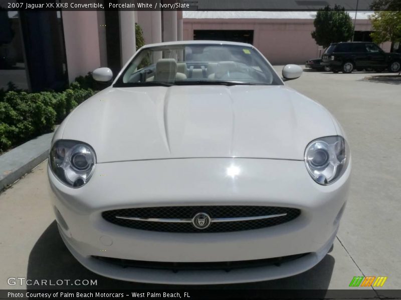 Porcelain White / Ivory/Slate 2007 Jaguar XK XK8 Convertible