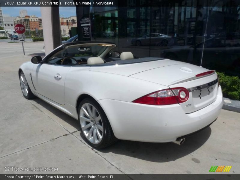 Porcelain White / Ivory/Slate 2007 Jaguar XK XK8 Convertible