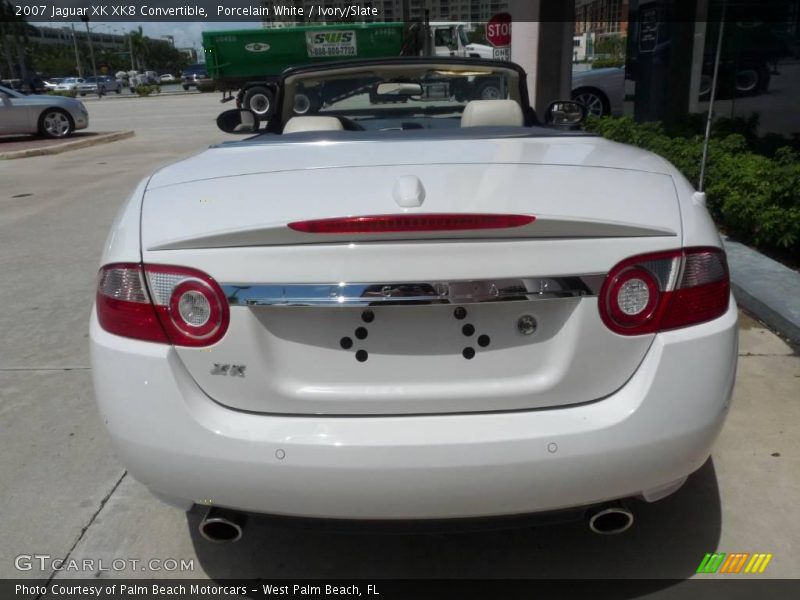 Porcelain White / Ivory/Slate 2007 Jaguar XK XK8 Convertible